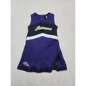 Baltimore Ravens NFL Team Apparel Toddler‎ Cheerleader Dress 4T Purple And Black